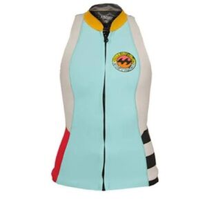 Billabong Aqua 🏄🏽‍♀️ and Orange Neoprene Vest